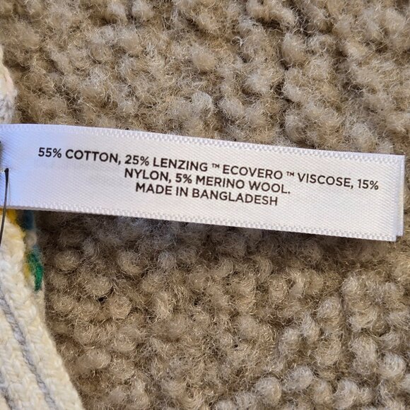 NWT Talbots Pastel Fair Isle Knit Scarf - Picture 5 of 8